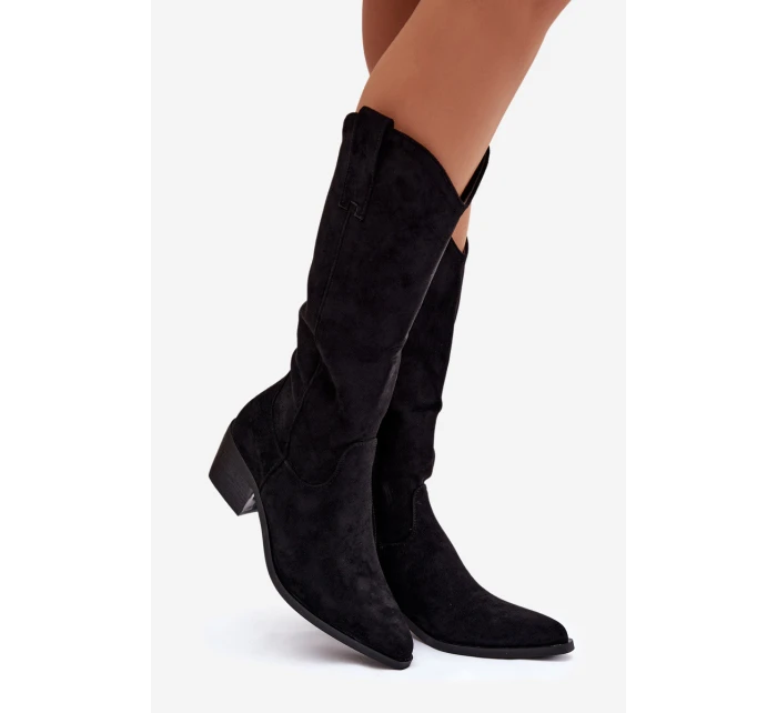 Dámské kovbojky model 21848639 – černé - Kesi