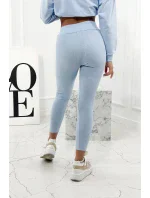 Bavlnená mikina + legíny 9454 modrá - Kesi