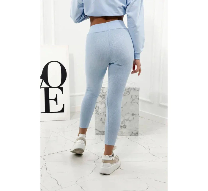 Bavlnená mikina + legíny 9454 modrá - Kesi