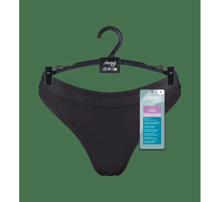 sloggi GO Sense Thong 2P - BLACK - SLOGGI BLACK - SLOGGI