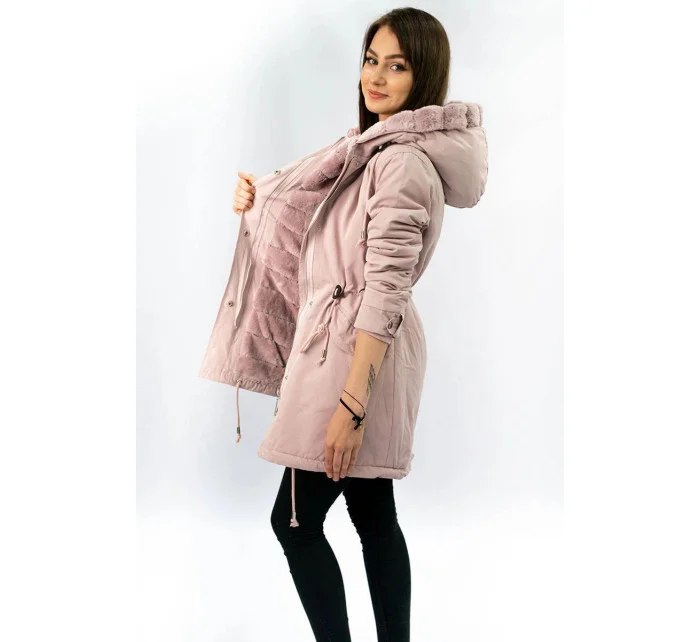 Dámska prechodná bunda Parka Powder Pink (w806)