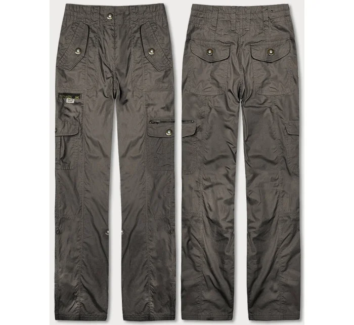 Hnědé dámské kalhoty typu model 18406700 - REMAKE