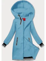 Světle modrá dlouhá dámská rozepínací mikina model 20620167 - LHD