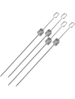 ŠPAJLE NA ŠPÍZY 4KS DĹŽKA 40,5CM NEREZOVÁ OCEĽ