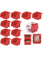 SADA KRÁTKYCH DIELENSKÝCH PODNOSOV BINEER 10KS ČERVENÁ KISTENBERG