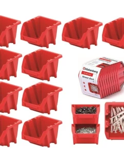 SADA KRÁTKYCH DIELENSKÝCH PODNOSOV BINEER 10KS ČERVENÁ KISTENBERG