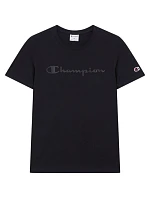 Koszulka damska Champion Short Sleeve czarna 119125 KK001
