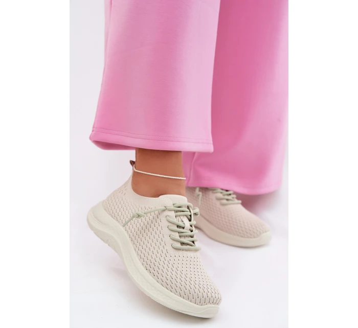 Materiálové Dámské Sportovní Boty Béžové model 22031712 - EVENTO