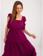 DHJ SK 8352 Šaty.04 tmavo fialová DHJ SK 8352 Šaty.04 tmavo fialová