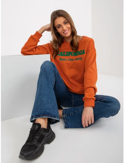 Dámska mikina MA BL 2205020 mikina.28P tmavo oranžová - FPrice