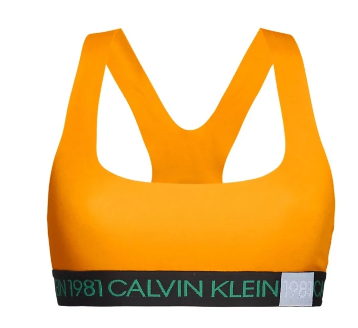 Sportovní podprsenka model 14653314 oranžová - Calvin Klein Sportovní podprsenka model 14653314 oranžová - Calvin Klein