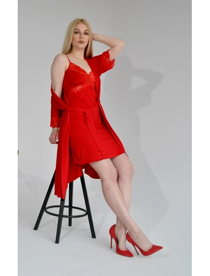 Dámský župan  kr/r S2XL model 17177506 - De Lafense