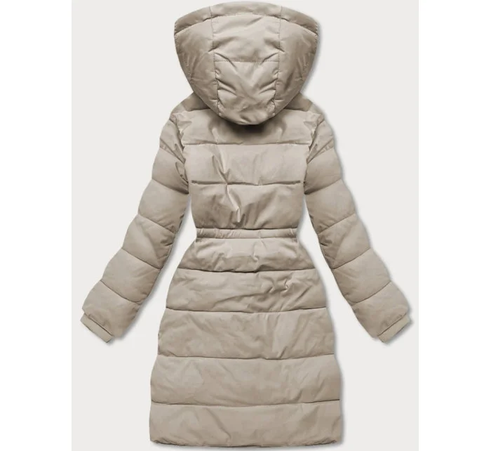 Dámska zimná páperová bunda béžová (CAN-865)