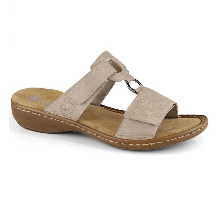 Pohodlné žabky W model 22050680 beige - Rieker