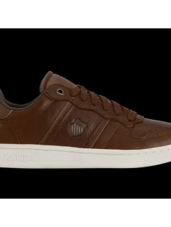 Match Lux pánské sportovní boty kožené tenisky hnědé model 21350786