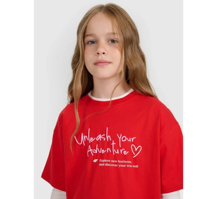 Dívčí tričko s potiskem model 21907074 - 4F