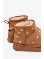 Dětské sněhule zdobené květinami Camel model 21786800 - Boto