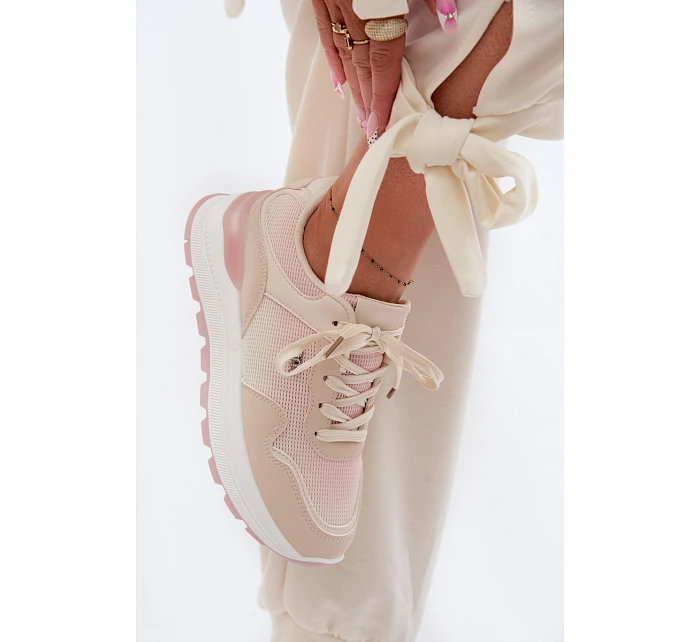 Dámské tenisky na platformě Béžové model 22099931 - Boto