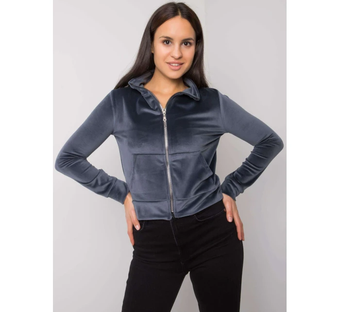 Mikina RV BL 7303.98P tmavo šedá