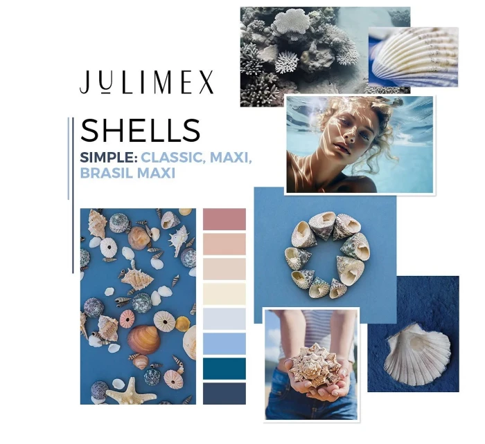 Nohavičky Shells Simple Maxi modrá a biela - Julimex Nohavičky Shells Simple Maxi modrá a biela - Julimex