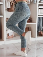 Dámské džínové kalhoty slim fit s páskem blue Dstreet model 21985340 - FashionStreet Dámské džínové kalhoty slim fit s páskem blue Dstreet model 21985340 - FashionStreet