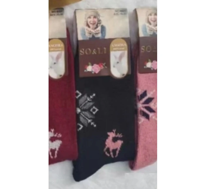 WiK SO&LI 002 dámske angorské ponožky 015 35-42