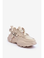 Buty Sportowe Sneakersy GOE MM2N4015 Beżowe
