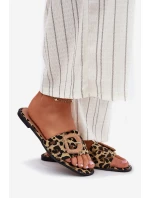 Płaskie Klapki Damskie Z Ozdobną Klamrą Panterka Clariola Płaskie Klapki Damskie Z Ozdobną Klamrą Panterka Clariola