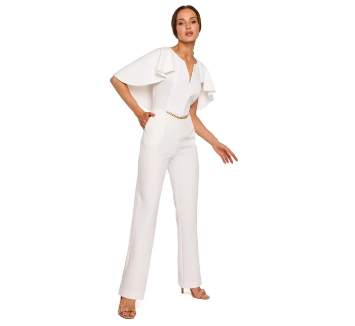 M670 Kombinéza s volánikmi - čierna