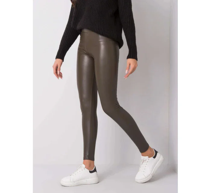 Dámske legíny RV LG 6007.11 Tmavá khaki zelená - Rue Paris Dámske legíny RV LG 6007.11 Tmavá khaki zelená - Rue Paris