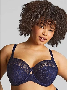 Dámska podprsenka s kosticami Estel 9685 Dark Blue - Panache