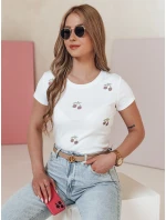 Dámské tričko v barvě  bílá Dstreet model 21988850 - FashionStreet