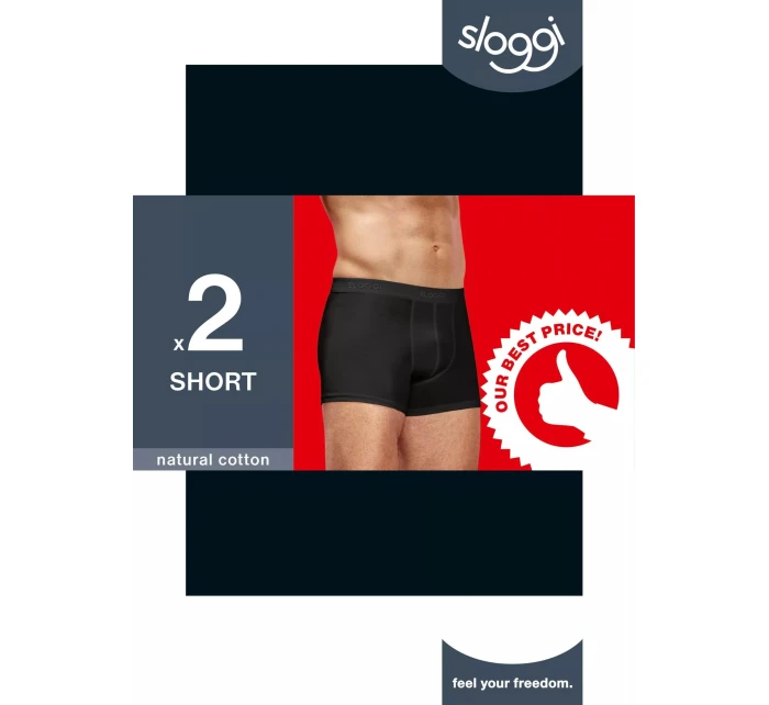 sloggi men 24/7 Short 2P - BLACK - SLOGGI BLACK - SLOGGI