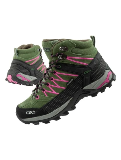 CMP Rigel dámske trekové topánky kožené odolné nepremokavé členkové topánky zelené dámske CMP Rigel dámske trekové topánky kožené odolné nepremokavé členkové topánky zelené dámske