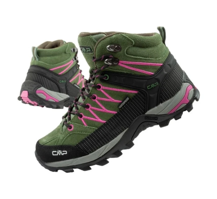CMP Rigel dámske trekové topánky kožené odolné nepremokavé členkové topánky zelené dámske CMP Rigel dámske trekové topánky kožené odolné nepremokavé členkové topánky zelené dámske