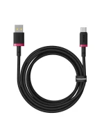 Baseus Dura USB-Type C 60W 2m kábel (červený/čierny)