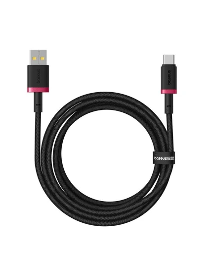 Baseus Dura USB-Type C 60W 2m kábel (červený/čierny)