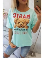 Blúzka s potlačou Magic mint