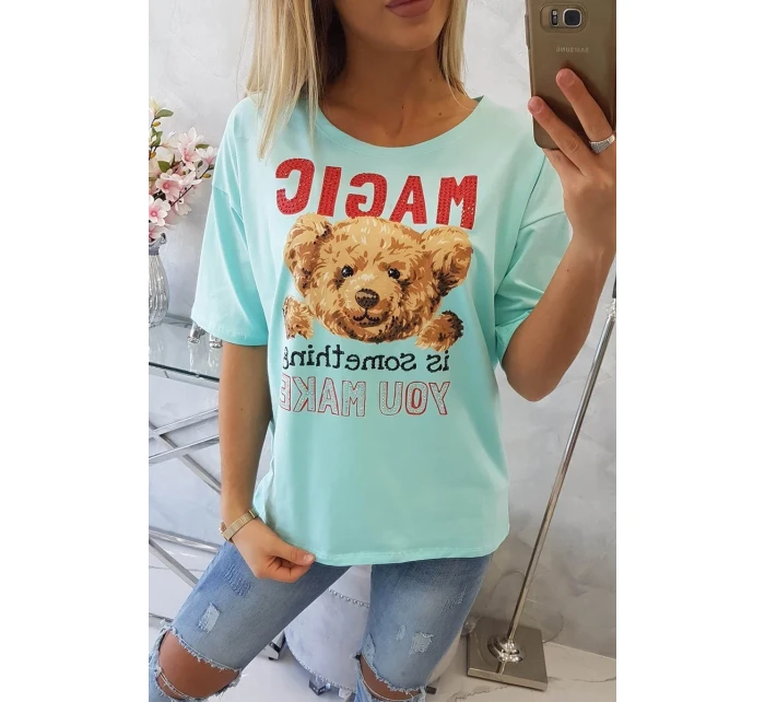 Blúzka s potlačou Magic mint