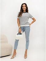 Sweter IR SW model 22284413 biało granatowy - FPrice Sweter IR SW model 22284413 biało granatowy - FPrice