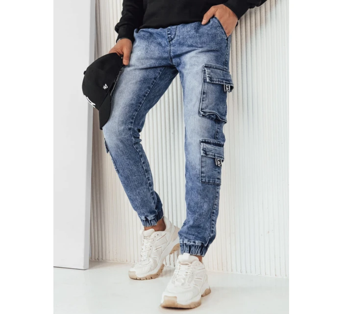 Pánske bojové nohavice modré FashionStreet UX4229 Pánske bojové nohavice modré FashionStreet UX4229