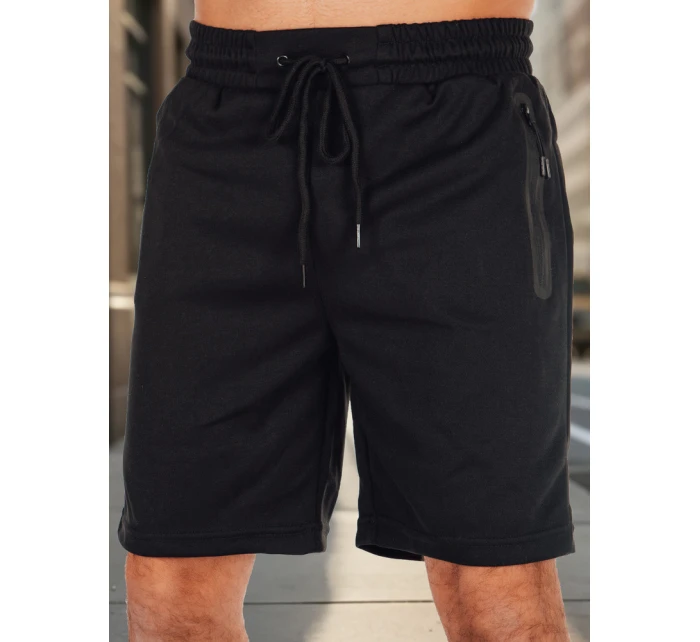Pánské černé teplákové šortky Dstreet model 21987779 - FashionStreet