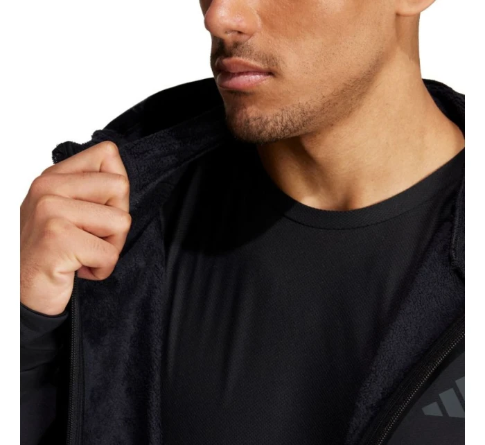 Pánska mikina adidas Designed for Training COLD.RDY Full-Zip Hoodie black IN5607 pánske oblečenie