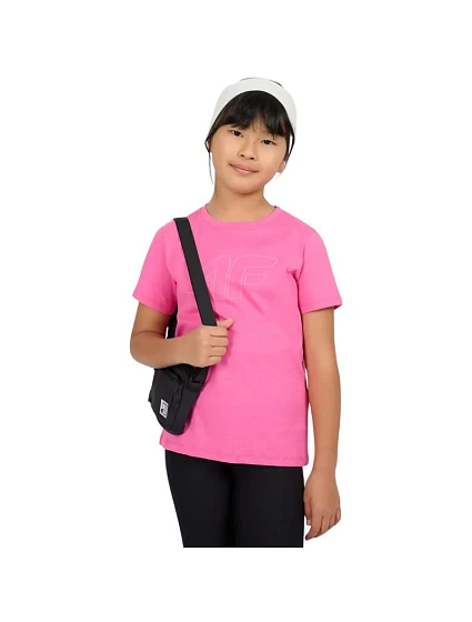 Dievčenské tričko 4F F3004 tmavoružové 4FJWSS26TTSHF3004 53S