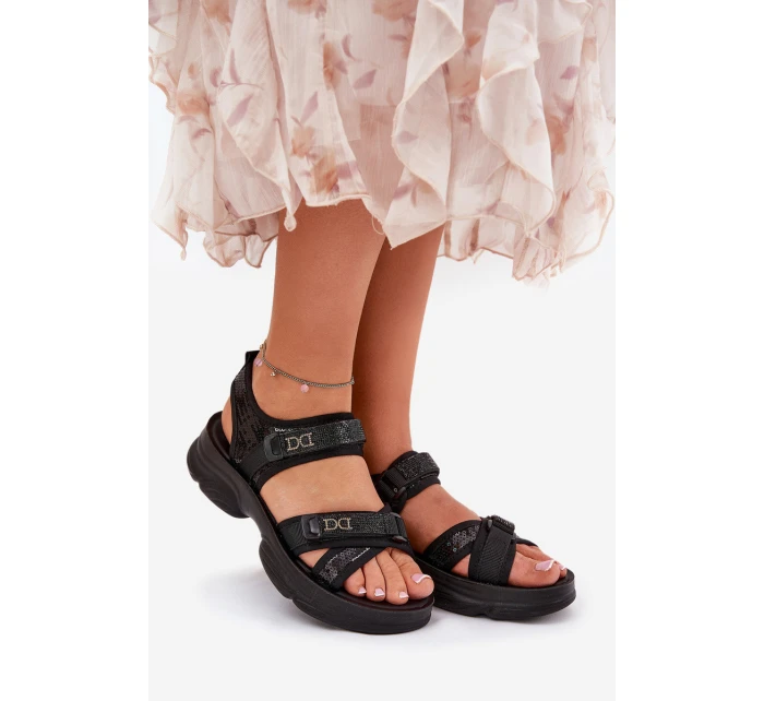 Dámské Sandály S Na Suchý Zip Černé model 21688284 - Boto