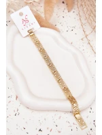 Dámský náramek ze chirurgické oceli zlatý