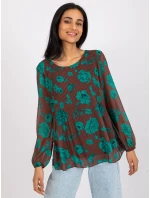 Bluzka DHJ BZ  ciemny brązowy model 19772268 - FPrice