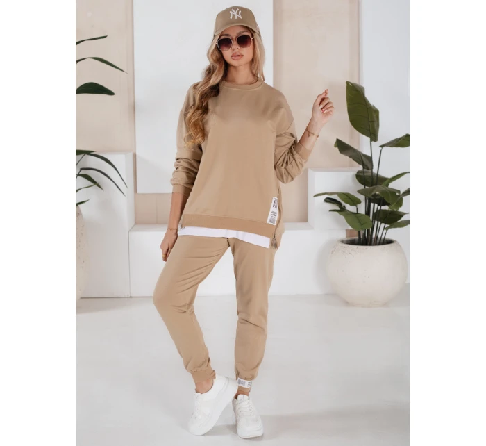 Dámská tepláková souprava beige Dstreet model 21970928 - FashionStreet