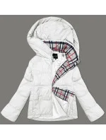 Volná dámská bunda v barvě ecru s kapucí Miss model 19447261 - Miss TiTi