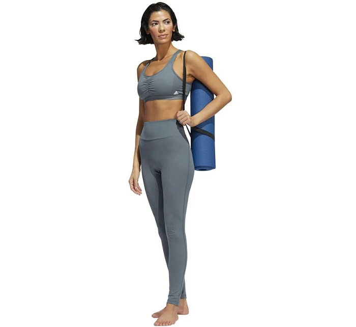 Dámska športová podprsenka adidas Coreessentials Medium-Support šedá HD7686